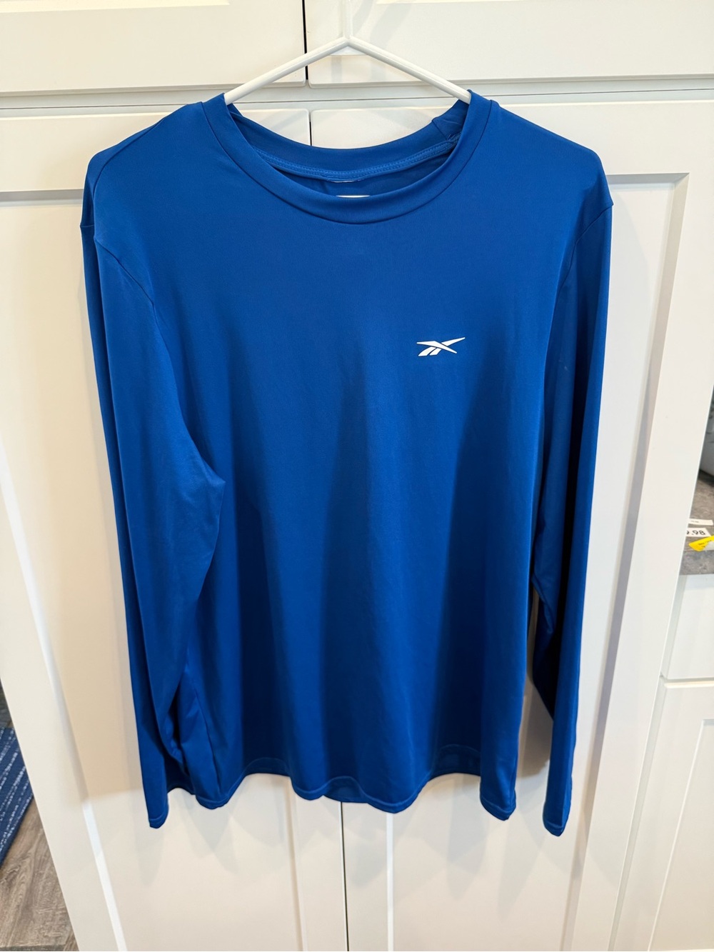 Reebok Blue Long Sleeve Athletic swimshirt Tee